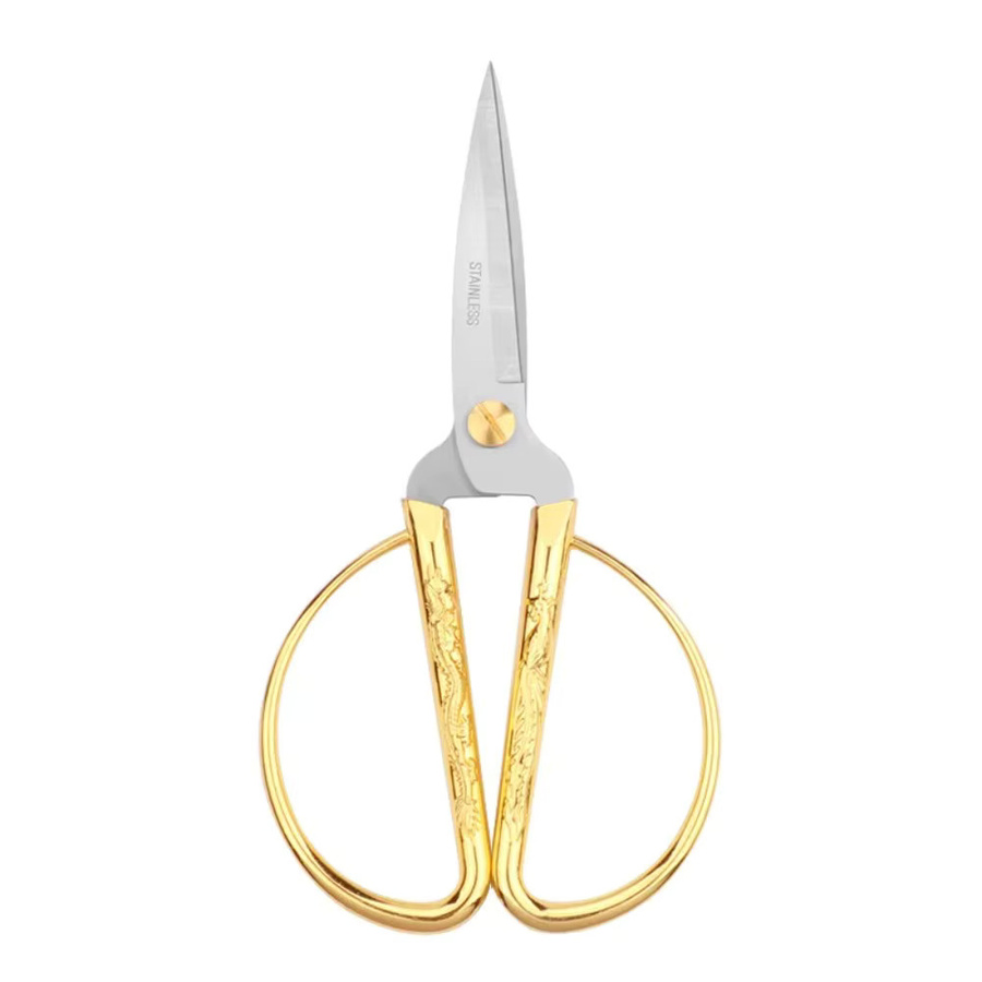 Ninth World Retro-Nähschere aus Edelstahl in Gold, handgefertigte Schneider-Schere für DIY-Nähzubehör - Bild 6