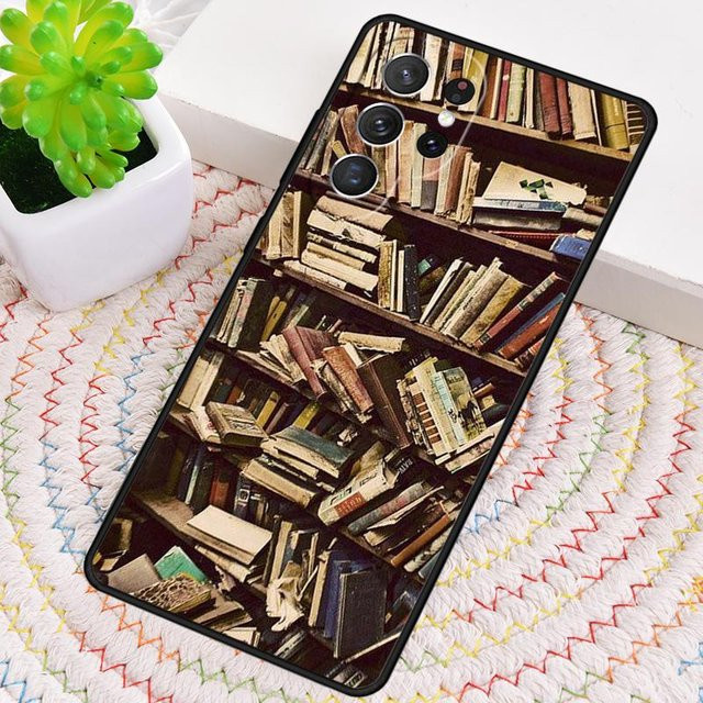 Handyhülle mit Bücher- und Büchereimotiv für Samsung Galaxy Note 10 Pro, S26, S25, S24, S23, S22, S21 FE, S20, S24+ Ultra Plus in Multicolour - Bild 1
