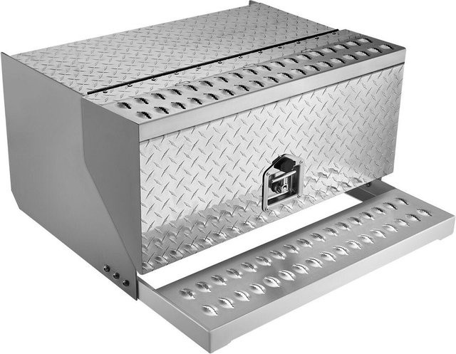 MB Wasserdichter Stufenwerkzeugkasten für Sattelzug aus silbernem Aluminium-Riffelblech B/H/T: 76 x 75 x 40 cm - Bild 1