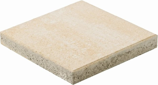 Terrassenplatte Verona in Sandsteingelb-Nuanciert mit Steinoptik, B/T/H: 40 x 40 x 5 cm - Bild 1