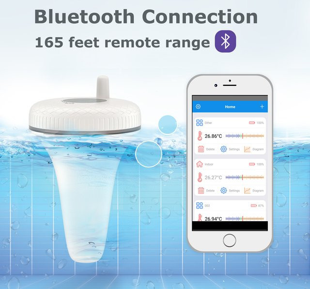 INKBIRD IBS-P01B Wasserdichtes Bluetooth Digital Thermometer für Schwimmbecken und Pools - Bild 1