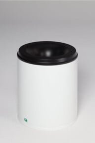 VAR Papierkorb mit Löschkopf weiß 80 l aus Stahl - Bild 1