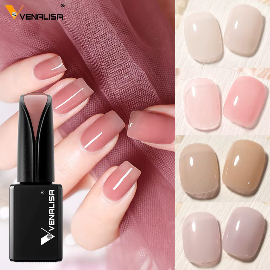 Venalisa Jelly Color Nagellack, JD02 black, 15 ml, glänzend - Bild 2