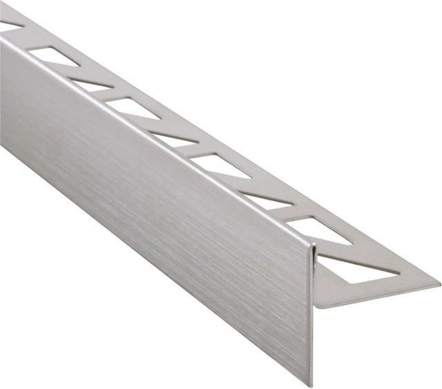 Dalsys Gefällekeil für begehbare Duschen aus Edelstahl in Silber, Länge: 200 cm, Höhe: 12,5 mm, Ausführung Links - Bild 1