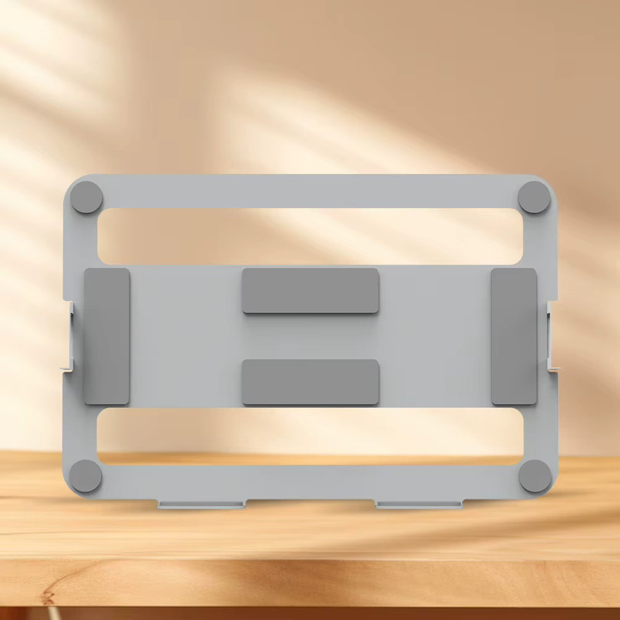 VODOOL Dual-Monitor-Ständer mit C-Klemme und Ösenmontagebasis in Silber und Grau für dein Home Office - Bild 1