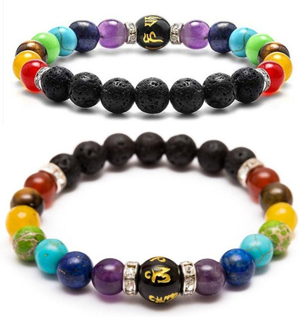 7 Chakra Armband, Kristall, Bunt, Unisex - Bild 1