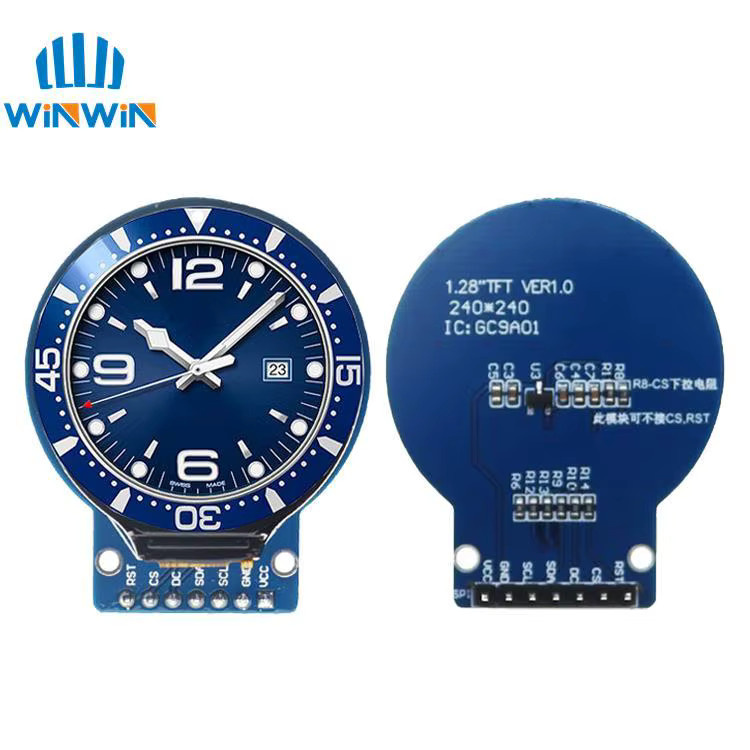 AITEWIN ROBOT Rundes TFT LCD Display Modul mit 1,28 Zoll, RGB, 240x240 Pixeln, GC9A01 Treiber und 4-Draht SPI Schnittstelle für Arduino - Bild 2