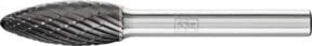 PFERD Hochleistungsfrässtift Flamme B aus Hartmetall HICOAT universal, Farbe: grau, Durchmesser: 10 mm, Länge: 25 mm, Schaft-Durchmesser: 6 mm - Bild 1