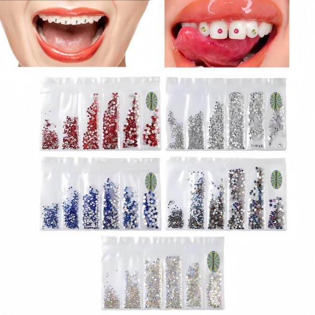 LGFU Edelstein Dekoration Kit für Zähne, Dental Kristall Ornamente - Bild 1