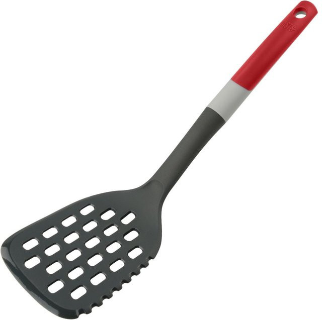 Tasty Pfannenwender mit Schneidfunktion aus Silikon, Rot, Breite: 34 cm - Bild 1