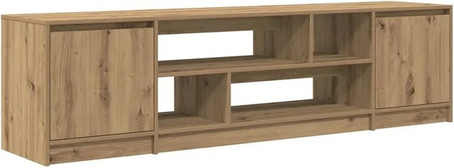 vidaXL TV-Schrank Artisan-Eiche in Braun aus Holzwerkstoff, B/T/H: 188,5 x 41 x 50 cm - Bild 1