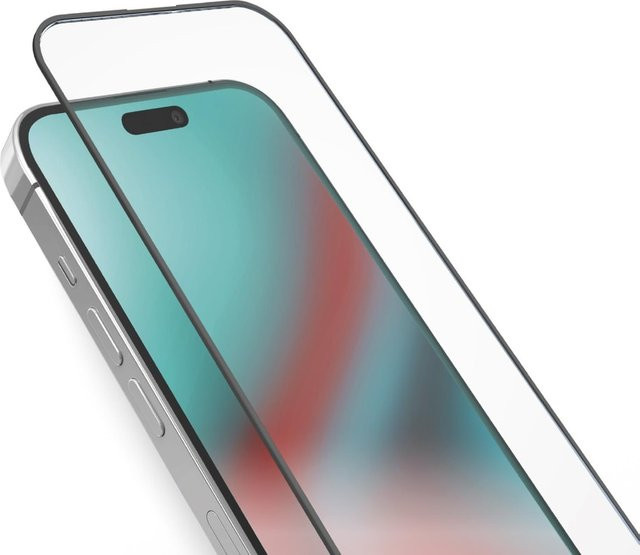 Glas Displayschutz Full Cover für Apple iPhone 16 Pro, Schwarz - Bild 1