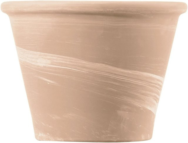 Deroma Pflanztopf Vasum Duo Weiß gestreift Durchmesser: 17 cm, Höhe: 13 cm - Bild 1
