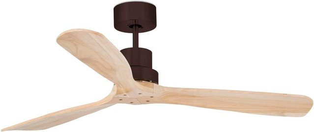 FARO Deckenventilator Lantau mit Fernbedienung in Braun Kiefer, Höhe: 33 cm, Durchmesser: 132 cm - Bild 1