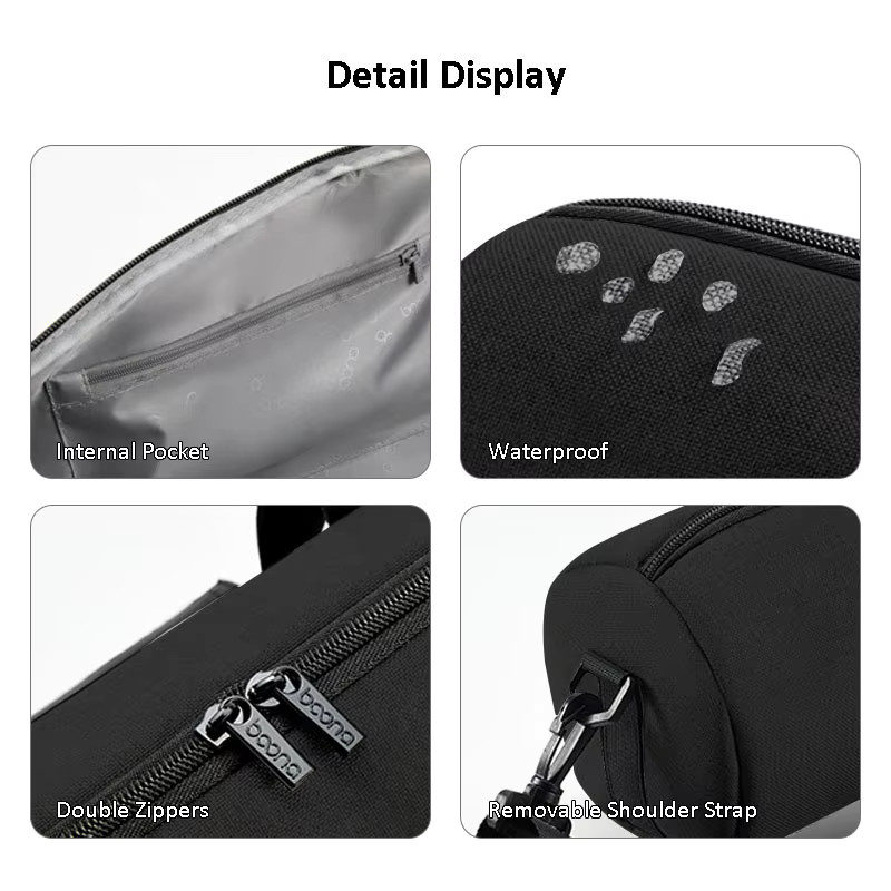 Boona Kamerastativ-Tasche als wasserdichte Reisetasche mit Schultergurt, Farbe: Schwarz, Breite: 40-55 cm - Bild 5