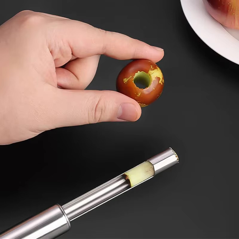 Venlohome Kernentferner aus Edelstahl in Silber für Obst und Gemüse - Bild 5
