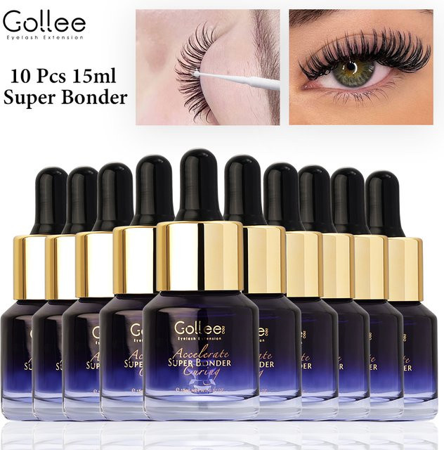 Gollee Wimpernkleber-Beschleuniger, 15 ml, 10 Stück - Bild 1