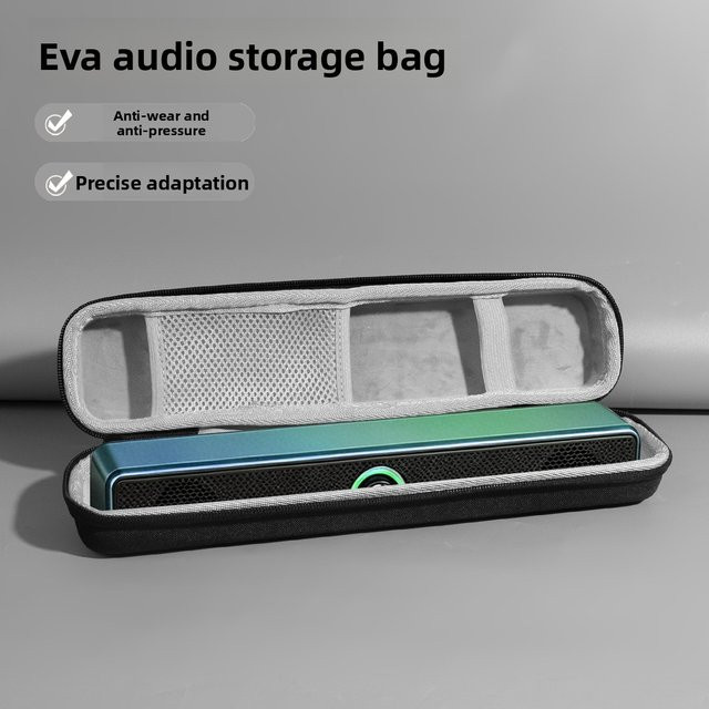 EVA Travel Cas stoßfeste Aufbewahrungstasche für Bluetooth-Soundbars in Schwarz - Bild 1