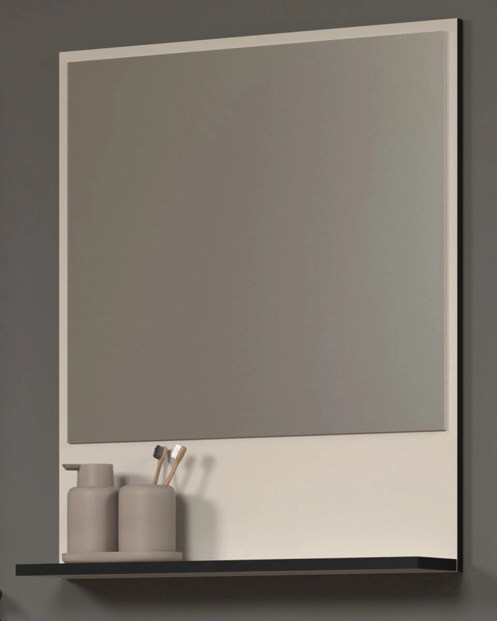 Badezimmer Spiegel Feliz von TOP.FURN in Grau, Breite: 60 cm, Höhe: 74 cm, Tiefe: 14 cm - Bild 1