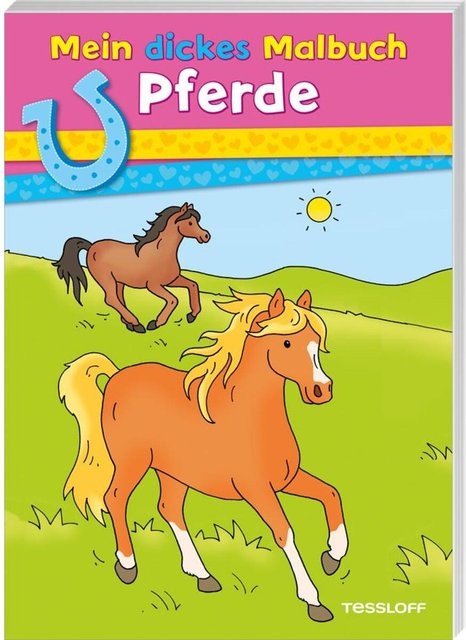 Mein dickes Malbuch Pferde - Bild 1