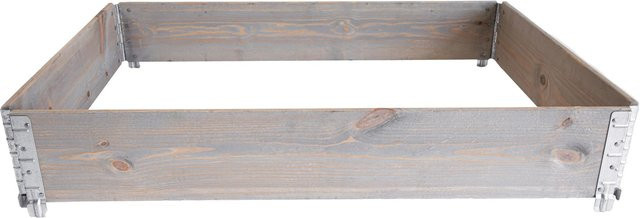 UPYARD Hochbeet INDUSTRIAL aus Nordischem Weichholz und verzinktem Stahl, Grau, B: 120 cm, T: 80 cm - Bild 1