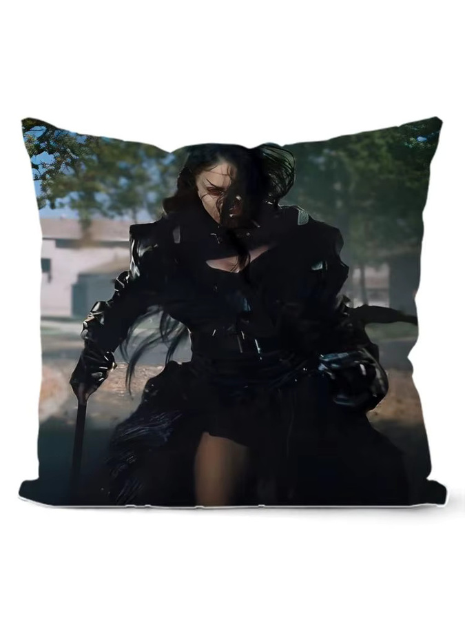 Singer Kissenbezug L-Lady Gaga aus Leinen, quadratisch, Multicolour - Bild 5