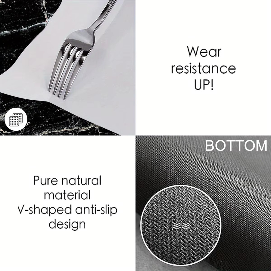 VIKAMA Luxus-Fußmatte in Weiß, rutschfester Teppich für Küche, Badezimmer, Wohnzimmer und Schlafzimmer - Bild 1
