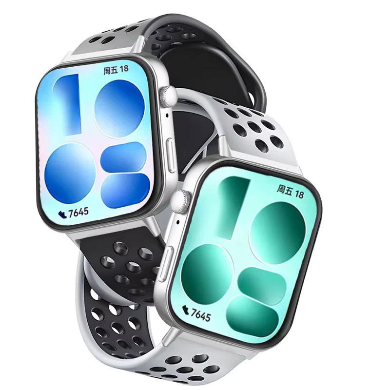 NEY Uhrenarmband Silikon, Schwarz, Unisex - Bild 1
