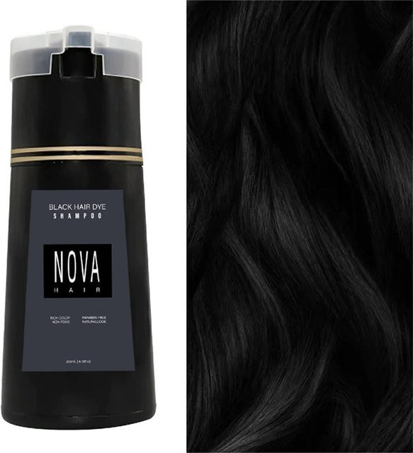 Dyestuff Shampoo Schwarz, 200 ml, Unisex - Bild 1