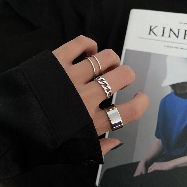 JWER Ring Set, Silber, Metall, Damen - Bild 1