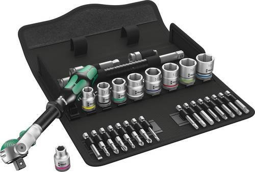 Wera Zyklop Speed Knarrensatz 8100 SB 6, 29-teilig, 3/8 Zoll, Schwarz - Bild 1
