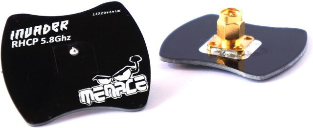 MenaceRC Invader 5.8GHz Patch FPV-Antenne mit SMA-Anschluss in Schwarz - Bild 1