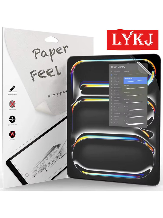 3er Pack HD-klare Displayschutzfolie mit Papiergefühl für Apple iPad Pro und Air Modelle - Bild 7