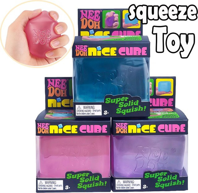 Schylling NeeDoh Nice Cube, Sensorischer Quetsch-Würfel - Bild 1