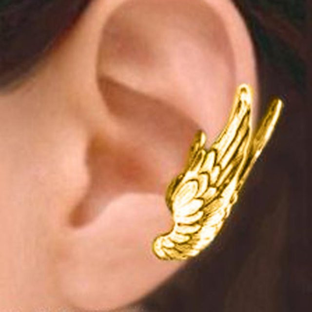Yiran Jewelry Ohrringe, Flügel Clip, Kupfer, brown, Damen - Bild 1