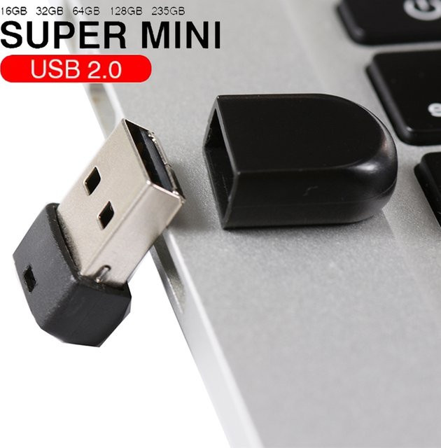 JASTER Super Mini USB-Flash-Laufwerk USB-A in Weiß - Bild 1