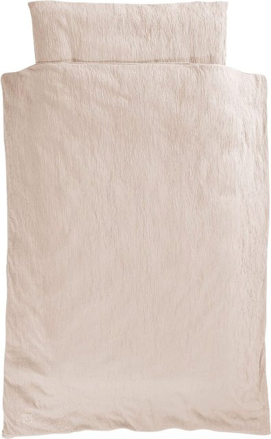 Träumeland Bettwäsche Signature Jersey Baumwolle für Kinder in Beige und Braun mit Kissenbezug 40 x 60 cm und Bettbezug 135 x 200 cm - Bild 1