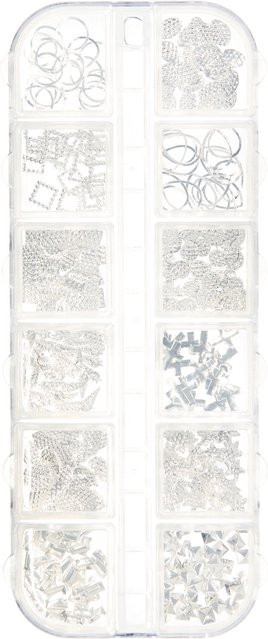Rico Design Füllmaterial für Resin Formen in Silber Mix - Bild 1