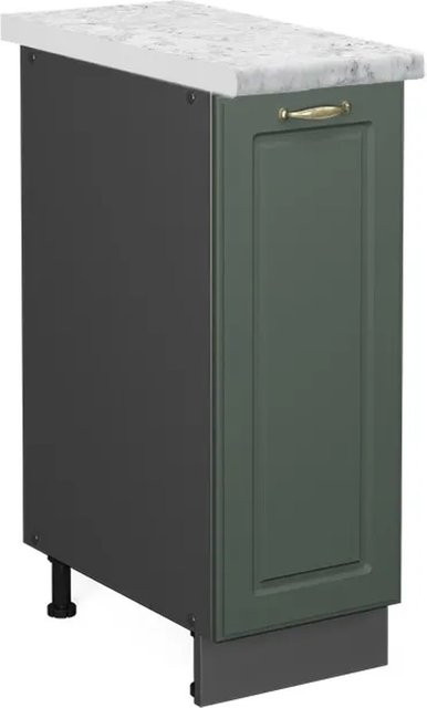 Vicco Apothekerschrank Fame-Line im Landhausstil, Farbe Grün-Gold-Anthrazit, B/T/H: 30 x 60 x 82 cm - Bild 1
