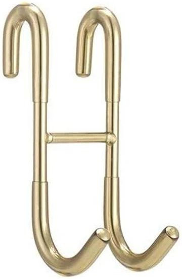 Bohrerloser Duschhaken aus Edelstahl in Gold für Glastüren und das Badezimmer - Bild 1