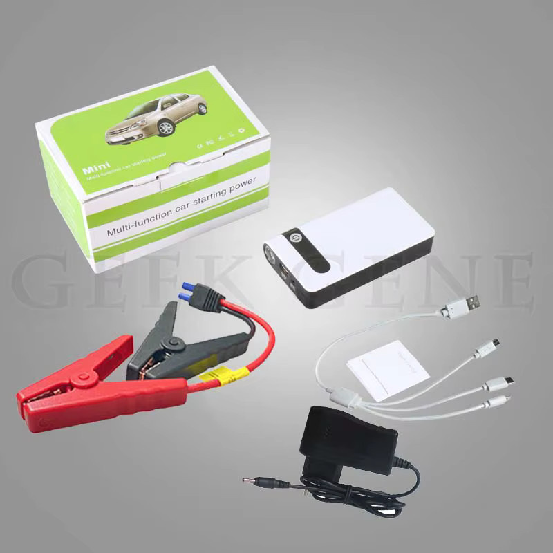 GKFLY Tragbares Auto-Starthilfegerät 12V mit 2000A, Batterie-Booster und Powerbank in Weiß - Bild 6