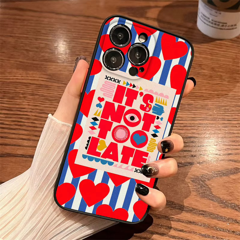 Stoßfeste iPhone Schutzhülle mit kreativem Kunst-Text-Muster von jamular in Multicolour, matte Abdeckung für iPhone 17 16 15 14 13 12 11 Pro Max Mini X XS XR 7 Plus 16E - Bild 2
