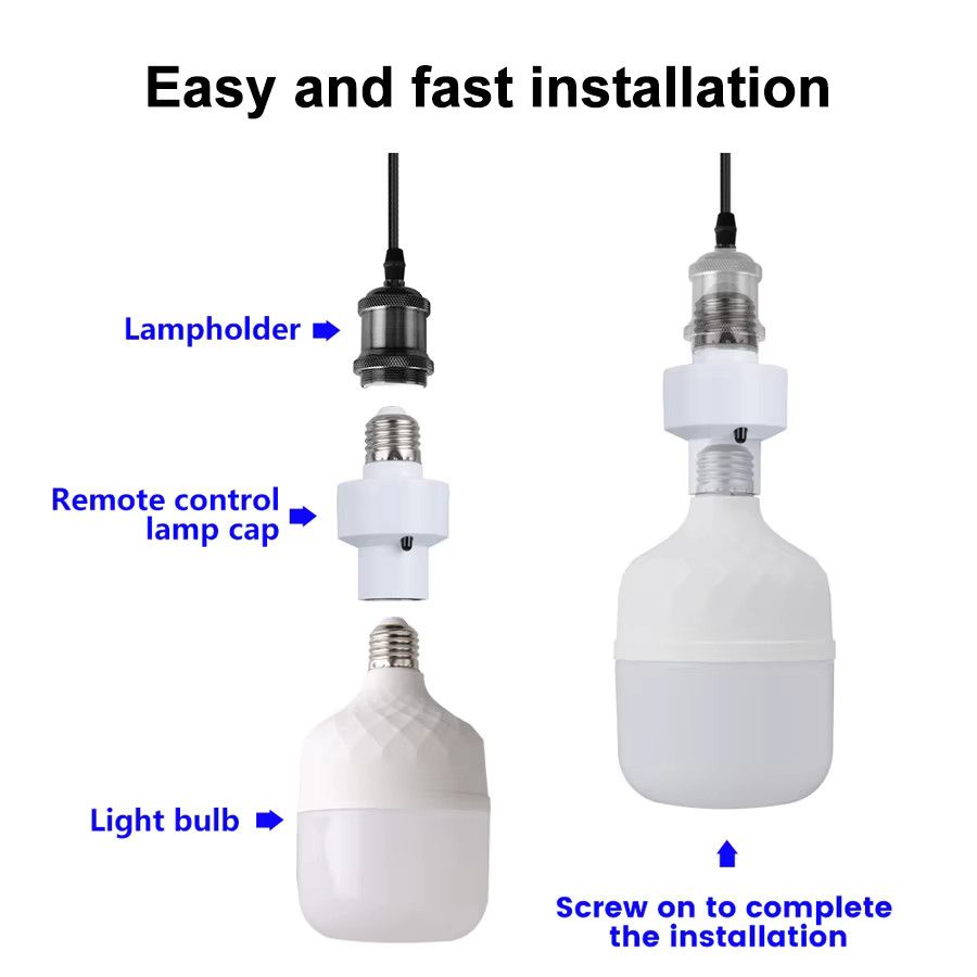 GGBEE E27 Smart Conversion Lampe mit Infrarot Fernbedienung für LED Leuchtmittel AC85-265V - Bild 3