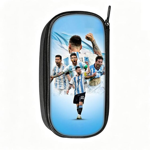 Var Vogue Federmäppchen M-Messi Muster in Blau aus Nylon - Bild 1