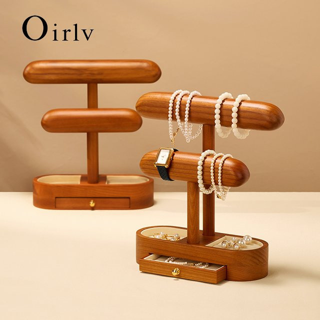 Oirlv Uhrenständer Holz, Schmuck Organizer, Unisex - Bild 1
