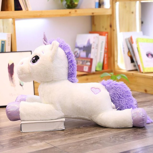 Pangcangshu Einhorn Plüschtier, Rosa/Weiß, ab 14 Jahren - Bild 1