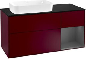 V&B Waschtischunterschrank Finion in Anthrazit, Breite: 120 cm, Tiefe: 50,1 cm, Höhe: 50,1 cm - Bild 1