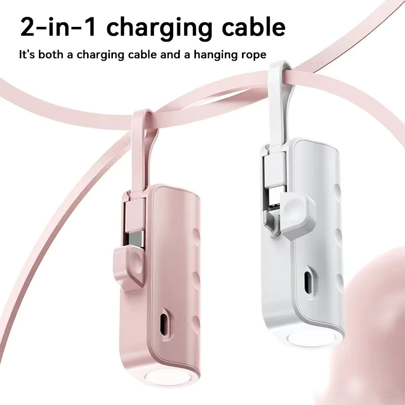 Lenovo Kapsel Power Bank mit 300000 mAh Kapazität und USB-C Anschluss in Pink - Bild 4