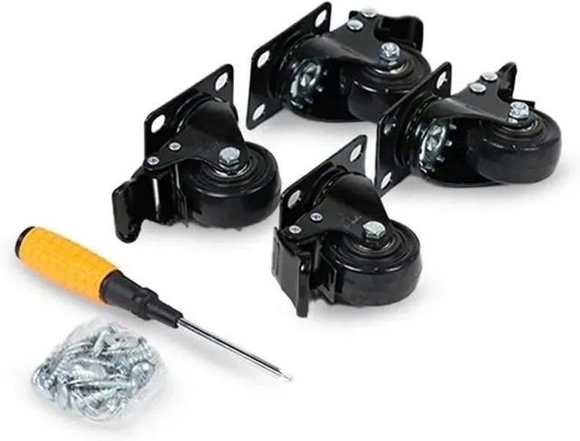 bestTools Werkbank Rollen 50 mm 360 Grad drehbar 4er Set Schwarz - Bild 1