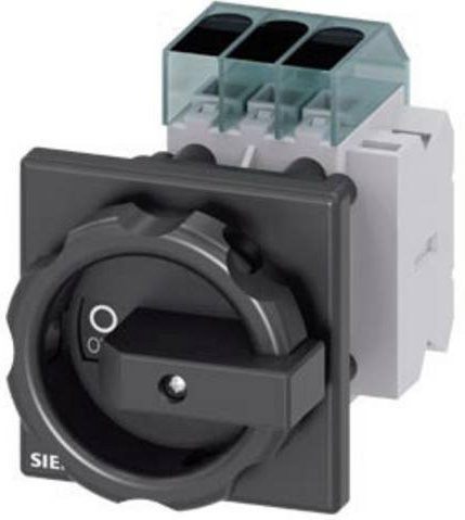 Siemens Lasttrennschalter Schwarz 3polig 16 A 16 mm² 1 Schließer 1 Öffner 690 V/AC 3LD30541TK51 - Bild 1